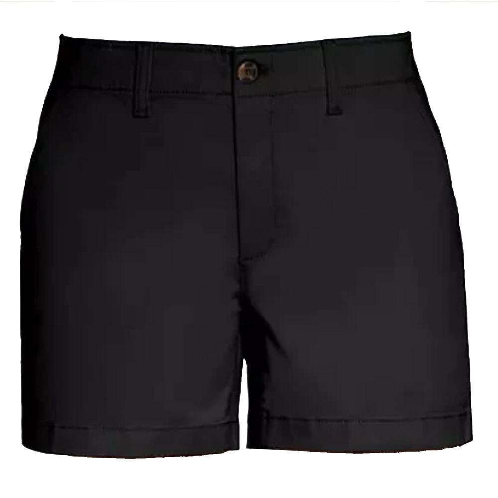 New GAP Classic Mid Rise Chino Shorts (GP004081) True Black Women's Size 6 NWT